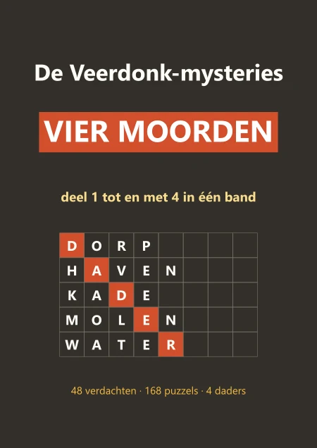 Omslag van De Veerdonk-mysteries, deel 1 tot en met 4