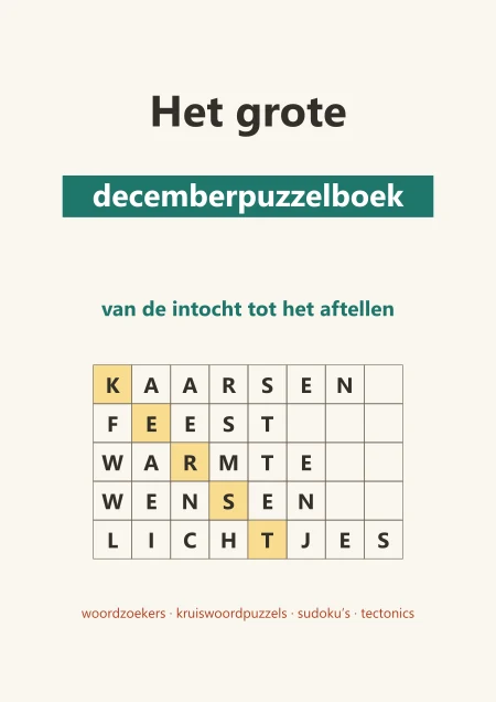 Omslag van Het grote decemberpuzzelboek